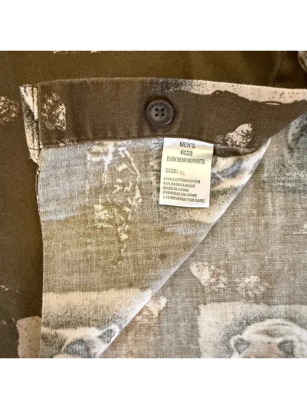 Woolrich bear print